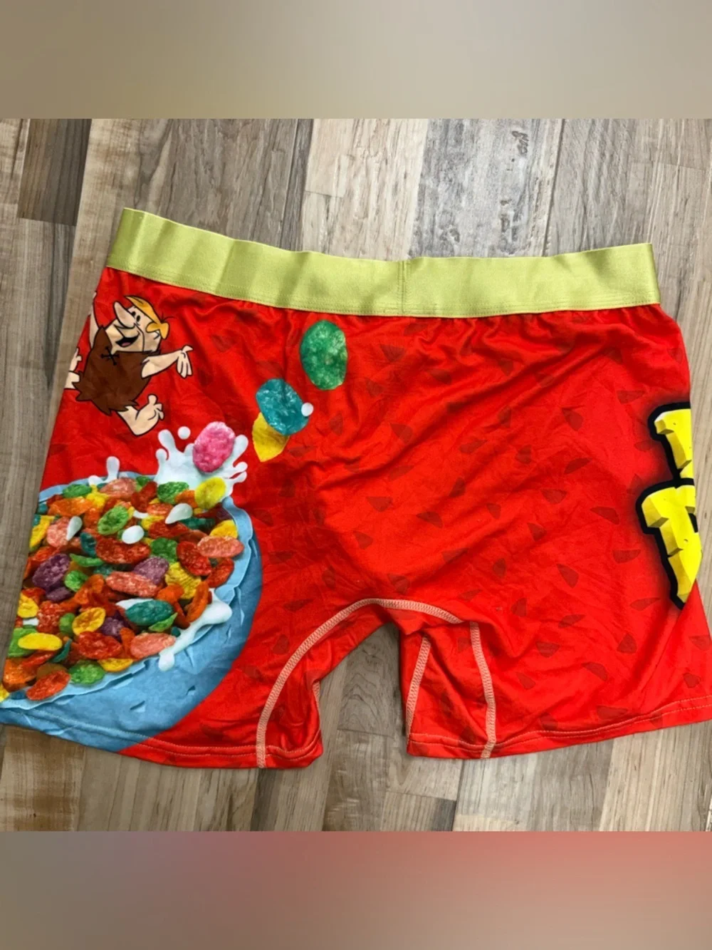 NWOT Swag Fruity Pebbles Boxer Briefs Mens XL Fun Underwear Flintstones No Box